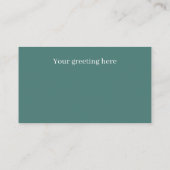 retro  paasbroodje chick add groet visitekaartje (Achterkant)