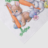 retro  paasbunnies Holiday Tissuepapier (Detail)