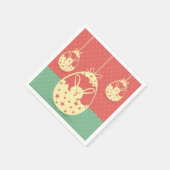  retro paasbunny en eicel servetten (Hoek)