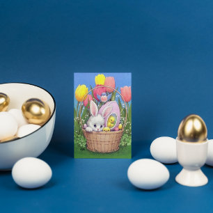 Retro  Paasbunny Holiday briefkaart