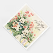retro  paasbunny Holiday Servet (Hoek)