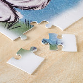 retro  paasbunny legpuzzel (Zijkant)