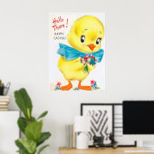 retro  paaschick Holiday decor poster (Thuiskantoor)