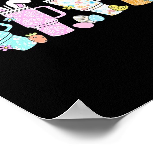 Retro Paasdag Stanley Tumbler Geïnspireerd Meisjes Poster (Hoek)