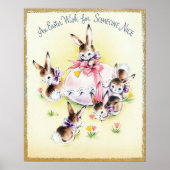 retro  paasdeeg poster (Voorkant)