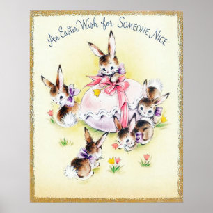 retro paasdeeg poster