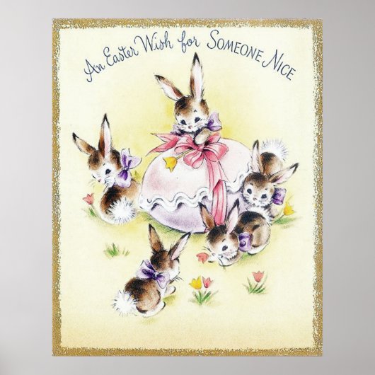 retro paasdeeg poster (Voorkant)