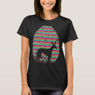 Retro Paasei Greyhound Dog Paasgeluid T-shirt