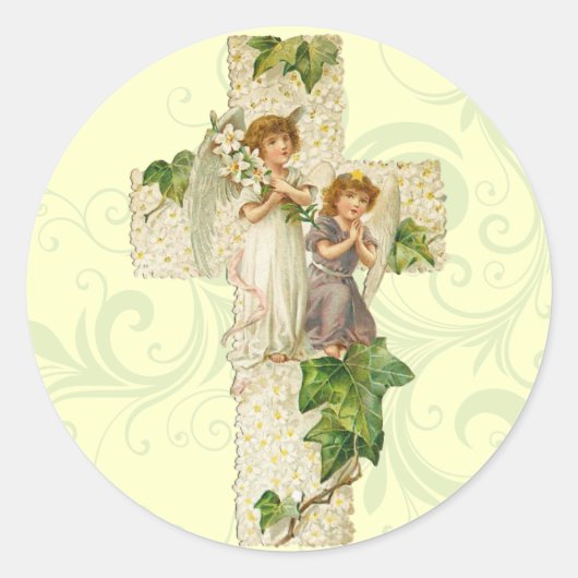 Retro Paasengel Stickers (Voorkant)