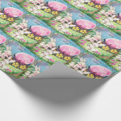 retro paasfeest Holiday Cadeaupapier (Hoek)