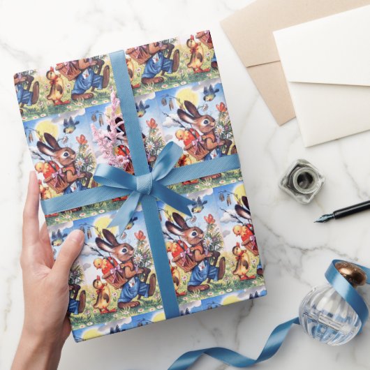 Retro Paasfeest Holiday Cadeaupapier (Geschenken)