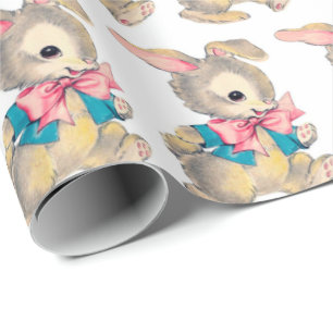 Retro Paasfeest Holiday Cadeaupapier