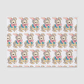 Retro  Paasfeest Holiday Tissuepapier (Voorkant)