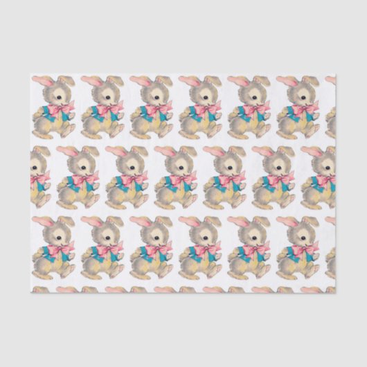 Retro Paasfeest Holiday Tissuepapier (Voorkant)