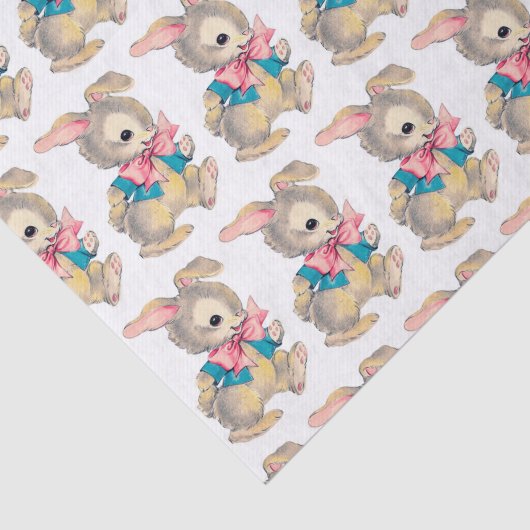 Retro  Paasfeest Holiday Tissuepapier (Detail)