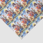 Retro  Paasfeest Holiday Tissuepapier (Detail)