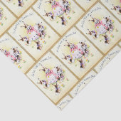 retro paasfeest in de rij tissuepapier (Detail)