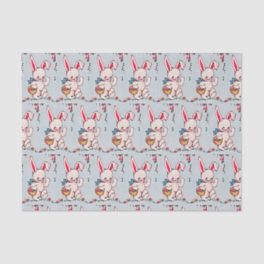 retro paasfeest tissuepapier (Voorkant)