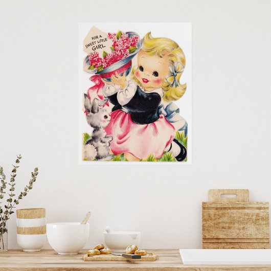 retro  paasgierdecor poster (Keuken)