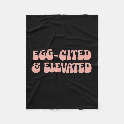  retro paasgrap Egg-geciteerd en verhoogd Fleece Deken (Voorkant)