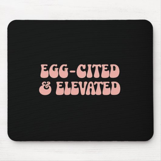retro paasgrap Egg-geciteerd en verhoogd Muismat (Voorkant)