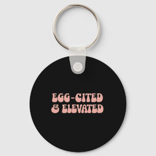  retro paasgrap Egg-geciteerd en verhoogd Sleutelhanger