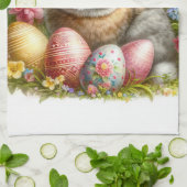 Retro  Paashaas Bloemen Keuken Handdoeken (Gevouwen)