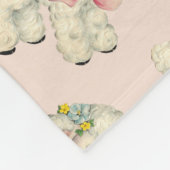 Retro Paaslamp Fleece Deken (Hoek)