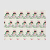 retro  paasmeisje Holiday party Tissuepapier (Voorkant)