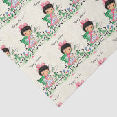 retro  paasmeisje Holiday party Tissuepapier (Detail)