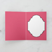 Retro paasmeisjes feestdagen kaart (Binnen)