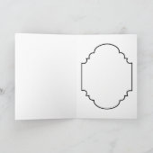 Retro  paasnefje feestdagen kaart (Binnen)