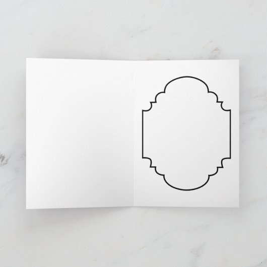 Retro  paasnefje feestdagen kaart (Binnen)