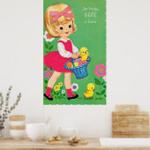 retro  paasnichtdecor poster (Keuken)