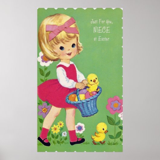 retro  paasnichtdecor poster (Voorkant)