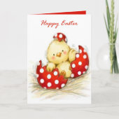 retro  paassteen voegt sentiment toe feestdagen kaart (Voorkant)