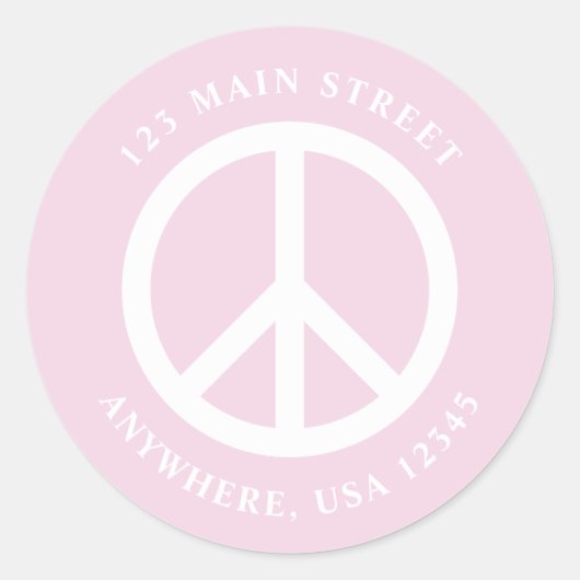 retro paasteken lila boho retouradres sticker (Voorkant)