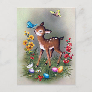 Retro  Paasvakantie briefkaart