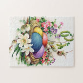 retro  paasvakantie legpuzzel (Horizontaal)