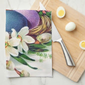 retro  paasvakantie theedoek (Quarter Fold)