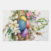 retro  paasvakantie theedoek (Horizontaal)