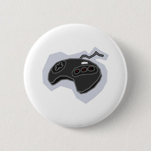 Retro Pad 2 - Video Games Gamer Gaming Snes Ronde Button 5,7 Cm