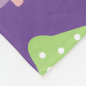 Retro paddenstoel kleurrijk patroonpatroon Kinder Fleece Deken (Hoek)