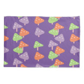 Retro paddenstoel kleurrijk patroonpatroon Kinder Kussensloop (Achterkant)