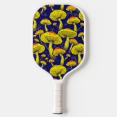 Retro Paddenstoel Pickleball Paddle Levendige Eleg (Achterkant)