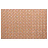 Retro paddenstoelbladerpatroon stof (Yard (91,4 cm))