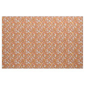 Retro paddenstoelbladerpatroon stof (Fat Quarter)