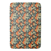 Retro Paddenstoelen  Flowers Badmat (Voorkant Verticaal)