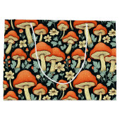 Retro Paddenstoelen Flowers Groot Cadeauzakje (Achterkant)