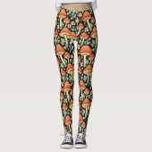 Retro paddenstoelen  Flowers Impossible Leggings (Voorkant)